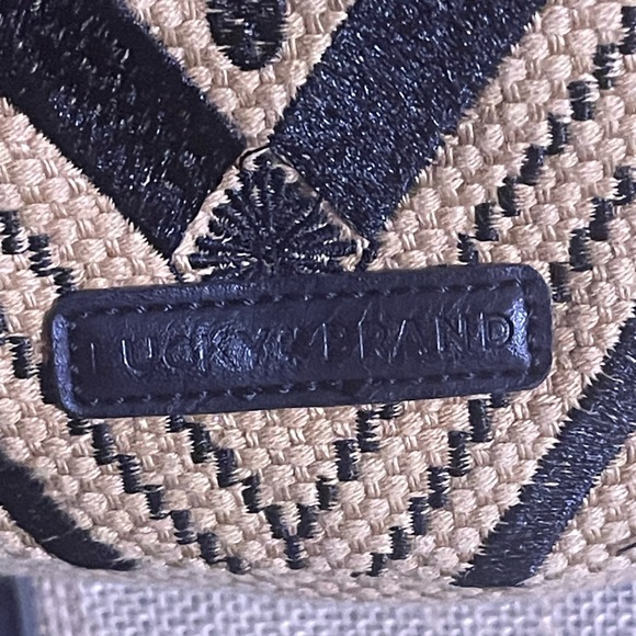 This Lucky Brand Maya Jute Hippie Crossbody Bucket Bag Purse - Picture 8 of 8